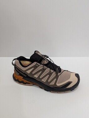 Salomon Men'sXA Pro 3D V9 Hiking Shoes for Men - Natural/Black/Sugar Almond - 9M